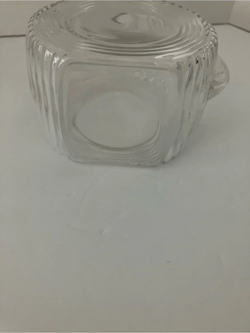 Vintage Federal Glass “Big Ben” Clear Ribbed Glass Pitcher